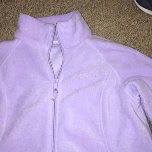 little purple columbia zip up jacket